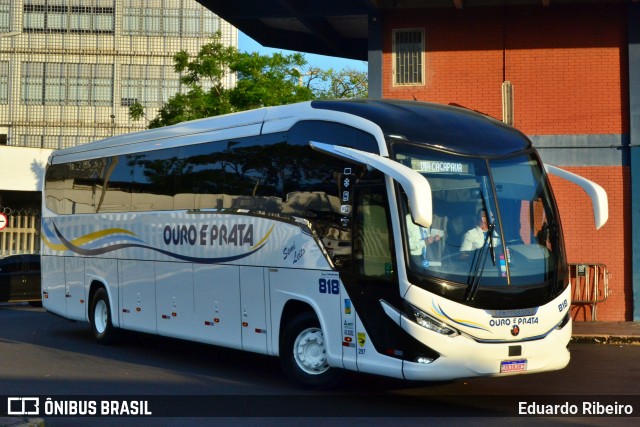 Viação Ouro e Prata 818 na cidade de Porto Alegre, Rio Grande do Sul, Brasil, por Eduardo Ribeiro. Número da foto: #12935831.