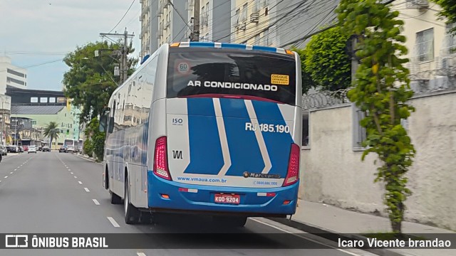 Viação Mauá RJ 185.190 na cidade de São Gonçalo, Rio de Janeiro, Brasil, por Icaro Vicente brandao. Número da foto: #12934887.