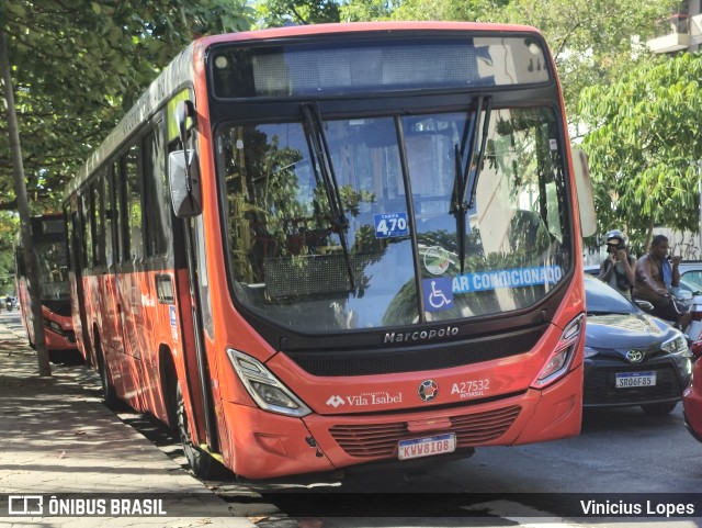 Transportes Vila Isabel A27532 na cidade de Rio de Janeiro, Rio de Janeiro, Brasil, por Vinicius Lopes. Número da foto: #12935795.