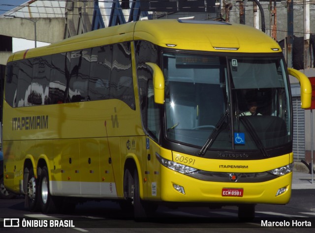 Viação Itapemirim 60591 na cidade de Rio de Janeiro, Rio de Janeiro, Brasil, por Marcelo Horta. Número da foto: #12935010.