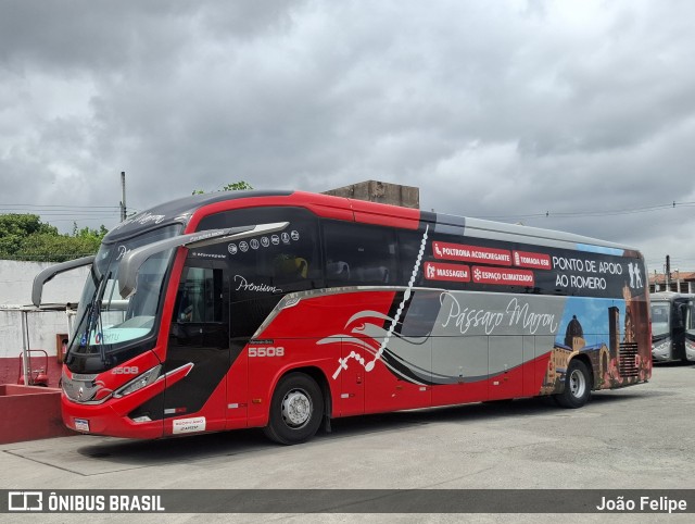 Empresa de Ônibus Pássaro Marron 5508 na cidade de Cruzeiro, São Paulo, Brasil, por João Felipe. Número da foto: #12935238.