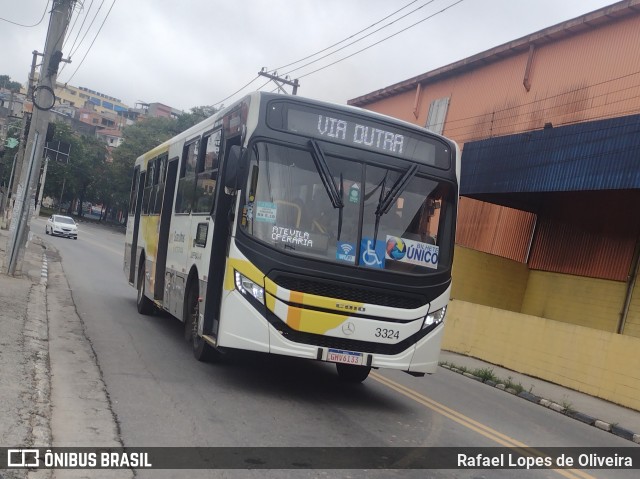 Viação Campo dos Ouros 3324 na cidade de Guarulhos, São Paulo, Brasil, por Rafael Lopes de Oliveira. Número da foto: #12938784.