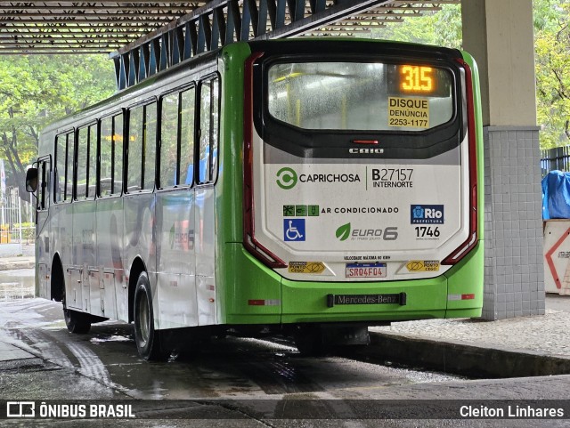 Caprichosa Auto Ônibus B27157 na cidade de Rio de Janeiro, Rio de Janeiro, Brasil, por Cleiton Linhares. Número da foto: #12939723.