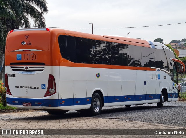 Expresso União 10366 na cidade de Uberlândia, Minas Gerais, Brasil, por Cristiano Neto. Número da foto: #12937769.
