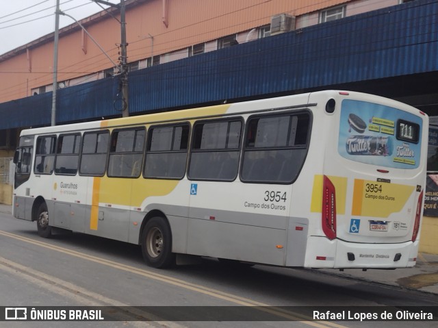 Viação Campo dos Ouros 3954 na cidade de Guarulhos, São Paulo, Brasil, por Rafael Lopes de Oliveira. Número da foto: #12938775.