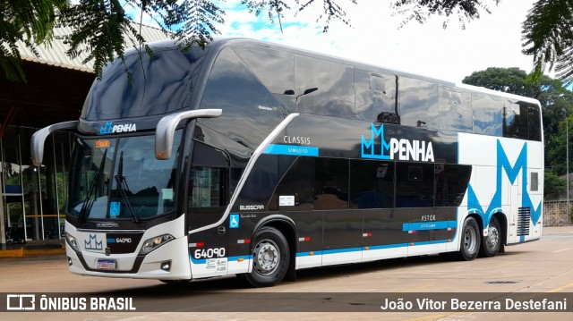 Empresa de Ônibus Nossa Senhora da Penha 64090 na cidade de Maringá, Paraná, Brasil, por João Vitor Bezerra Destefani. Número da foto: #12937207.