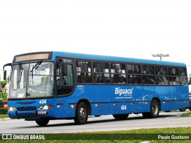 Biguaçu Transportes Coletivos Administração e Participação 424 na cidade de Florianópolis, Santa Catarina, Brasil, por Paulo Gustavo. Número da foto: #12939186.