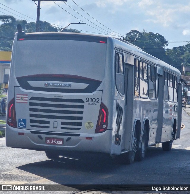 BluMob - Concessionária de Transporte Urbano de Blumenau 9102 na cidade de Blumenau, Santa Catarina, Brasil, por Iago Scheineider. Número da foto: #12937305.