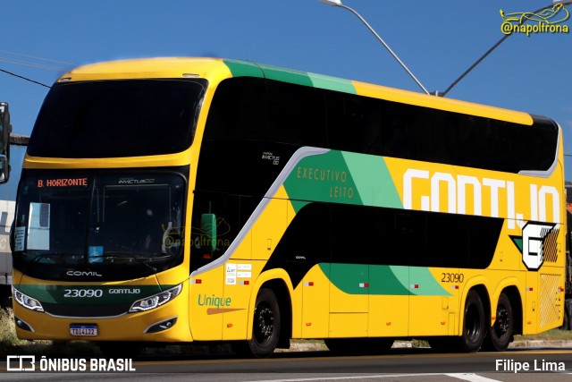 Empresa Gontijo de Transportes 23090 na cidade de Manoel Vitorino, Bahia, Brasil, por Filipe Lima. Número da foto: #12938121.