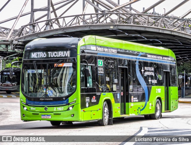 Sambaíba Transportes Urbanos 2 1107 na cidade de São Paulo, São Paulo, Brasil, por Luciano Ferreira da Silva. Número da foto: #12938879.