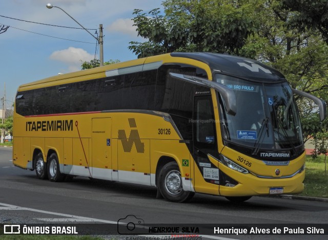 Viação Nova Itapemirim 30126 na cidade de Campinas, São Paulo, Brasil, por Henrique Alves de Paula Silva. Número da foto: #12939860.