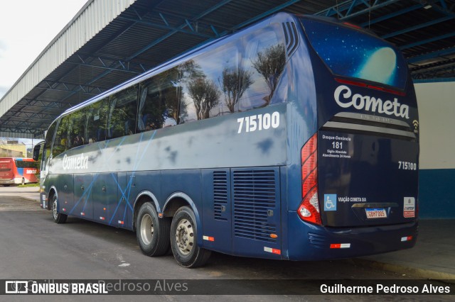 Viação Cometa 715100 na cidade de Lambari, Minas Gerais, Brasil, por Guilherme Pedroso Alves. Número da foto: #12939714.