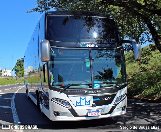 Empresa de Ônibus Nossa Senhora da Penha 64208 na cidade de Campinas, São Paulo, Brasil, por Sérgio de Sousa Elias. Número da foto: #12937929.