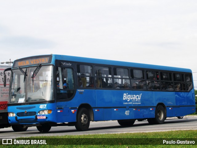 Biguaçu Transportes Coletivos Administração e Participação 417 na cidade de Florianópolis, Santa Catarina, Brasil, por Paulo Gustavo. Número da foto: #12939174.