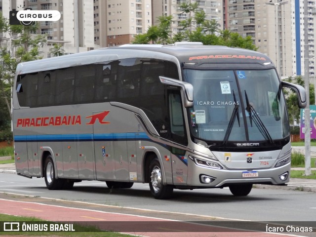 Viação Piracicabana 7124 na cidade de Barueri, São Paulo, Brasil, por Ícaro Chagas. Número da foto: #12938968.
