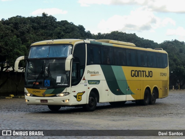 Empresa Gontijo de Transportes 17240 na cidade de Vitória da Conquista, Bahia, Brasil, por Davi Santos. Número da foto: #12942014.