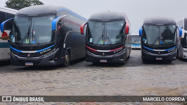 Transportes Única Petrópolis RJ 163.032 na cidade de Aparecida, São Paulo, Brasil, por MARCELO CORREIA. Número da foto: #12941416.