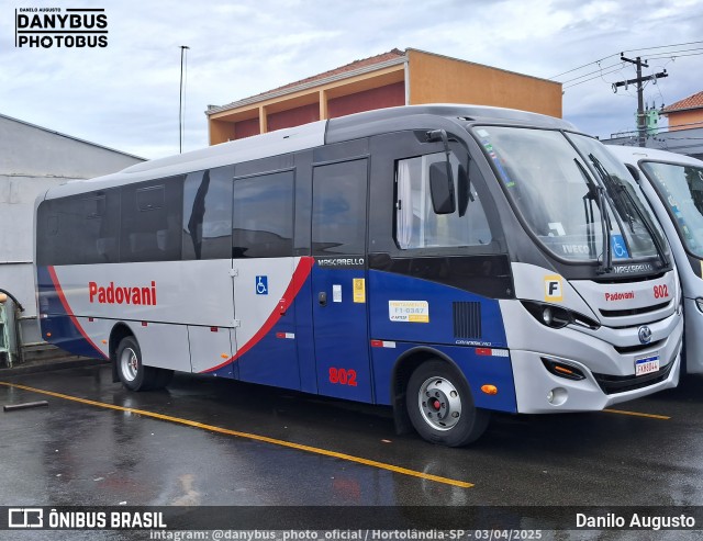 Transporte Padovani 802 na cidade de Hortolândia, São Paulo, Brasil, por Danilo Augusto. Número da foto: #12942020.