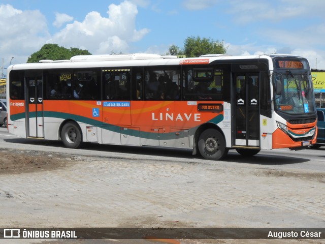 Linave Transportes RJ 146.018 na cidade de Nova Iguaçu, Rio de Janeiro, Brasil, por Augusto César. Número da foto: #12941209.