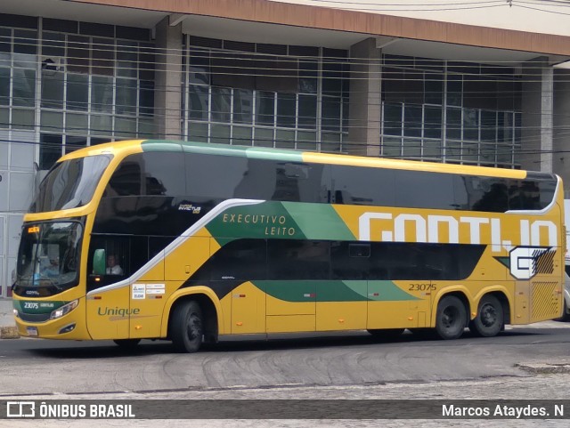 Empresa Gontijo de Transportes 23075 na cidade de Cachoeiro de Itapemirim, Espírito Santo, Brasil, por Marcos Ataydes. N. Número da foto: #12942015.