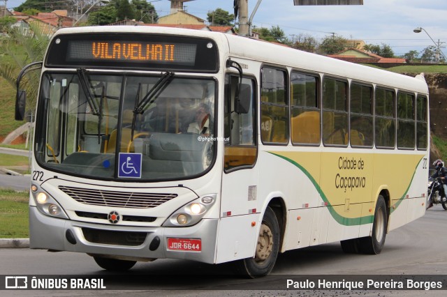 ABC Transportes Coletivos - Cidade de Caçapava 272 na cidade de Caçapava, São Paulo, Brasil, por Paulo Henrique Pereira Borges. Número da foto: #12941096.