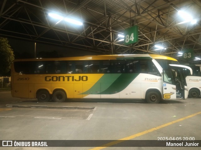 Empresa Gontijo de Transportes 21610 na cidade de São Paulo, São Paulo, Brasil, por Manoel Junior. Número da foto: #12941297.