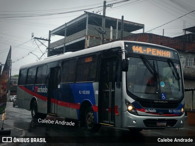 Transportes Machado RJ 162.058 na cidade de Magé, Rio de Janeiro, Brasil, por Calebe Andrade. Número da foto: #12942526.