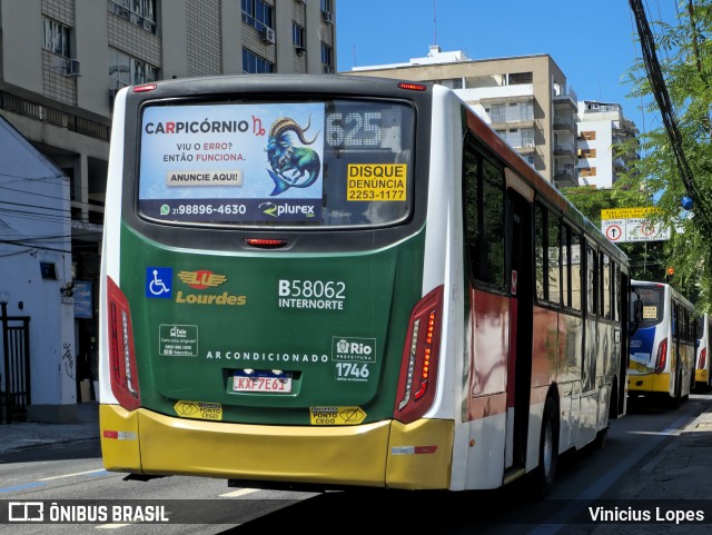 Viação Nossa Senhora de Lourdes B58062 na cidade de Rio de Janeiro, Rio de Janeiro, Brasil, por Vinicius Lopes. Número da foto: #12943537.