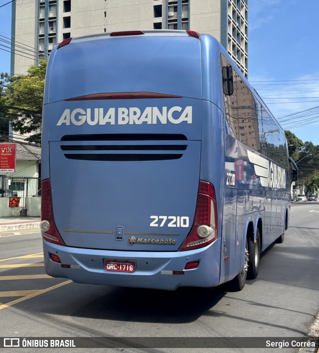 Viação Águia Branca 27210 na cidade de Vitória, Espírito Santo, Brasil, por Sergio Corrêa. Número da foto: #12943559.