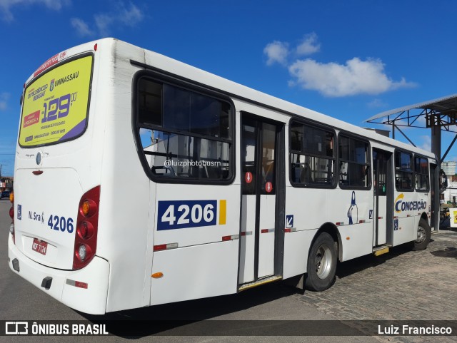 Empresa de Transportes Nossa Senhora da Conceição 4206 na cidade de Natal, Rio Grande do Norte, Brasil, por Luiz Francisco. Número da foto: #12942644.