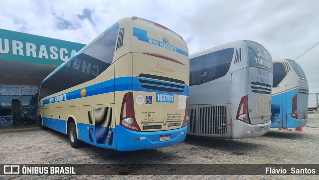 Viação Novo Horizonte 1037911 na cidade de Milagres, Bahia, Brasil, por Flávio  Santos. Número da foto: #12942380.