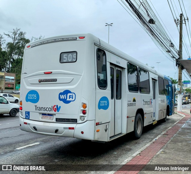Nova Transporte 22275 na cidade de Cariacica, Espírito Santo, Brasil, por Alyson Intringer. Número da foto: #12943889.