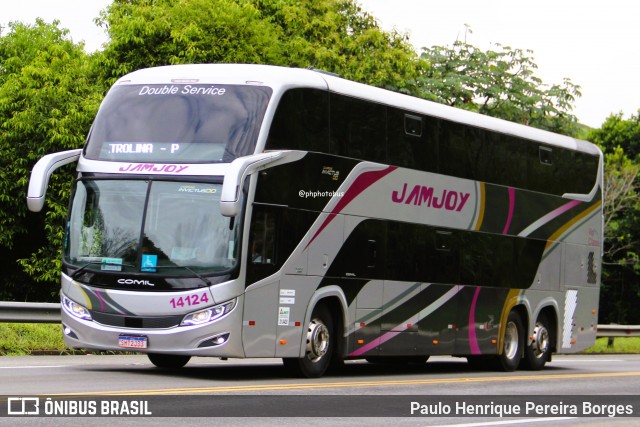 Viação Jam Joy 14124 na cidade de Barra do Piraí, Rio de Janeiro, Brasil, por Paulo Henrique Pereira Borges. Número da foto: #12943549.
