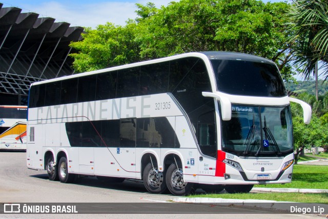 Auto Viação Catarinense 321305 na cidade de Florianópolis, Santa Catarina, Brasil, por Diego Lip. Número da foto: #12942694.