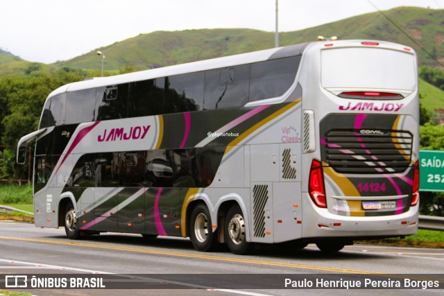Viação Jam Joy 14124 na cidade de Barra do Piraí, Rio de Janeiro, Brasil, por Paulo Henrique Pereira Borges. Número da foto: #12943557.