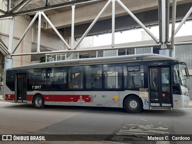 Viação Campo Belo 7 2917 na cidade de São Paulo, São Paulo, Brasil, por Mateus C.  Cardoso. Número da foto: #12944355.