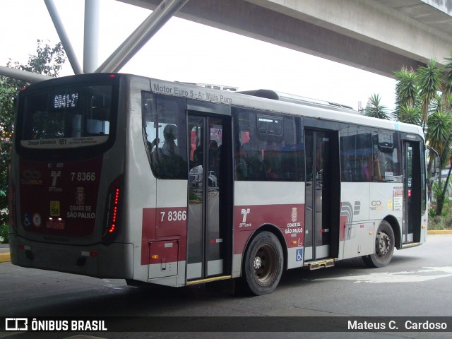 Transwolff Transportes e Turismo 7 8366 na cidade de São Paulo, São Paulo, Brasil, por Mateus C.  Cardoso. Número da foto: #12944361.