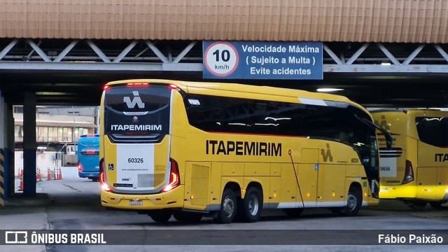 Viação Nova Itapemirim 60326 na cidade de Rio de Janeiro, Rio de Janeiro, Brasil, por Fábio Paixão. Número da foto: #12942889.