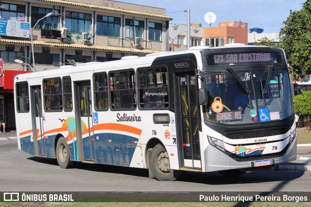 Auto Viação Salineira 716 na cidade de Cabo Frio, Rio de Janeiro, Brasil, por Paulo Henrique Pereira Borges. Número da foto: #12943596.