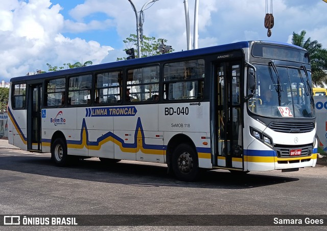 Belém Rio Transportes BD-040 na cidade de Belém, Pará, Brasil, por Samara Goes. Número da foto: #12942626.