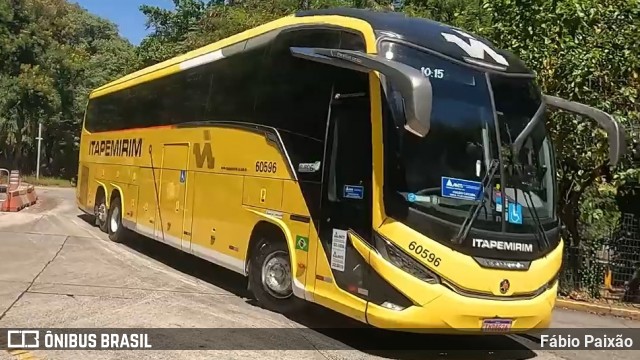 Viação Nova Itapemirim 60596 na cidade de São Paulo, São Paulo, Brasil, por Fábio Paixão. Número da foto: #12942909.