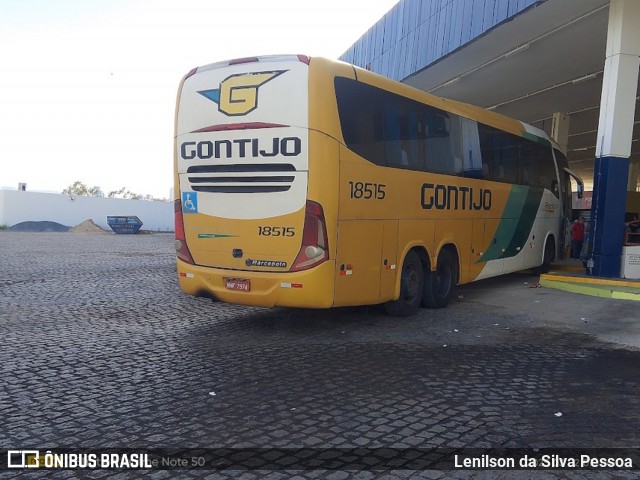 Empresa Gontijo de Transportes 18515 na cidade de Caruaru, Pernambuco, Brasil, por Lenilson da Silva Pessoa. Número da foto: #12943797.