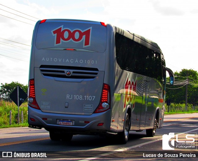 Auto Viação 1001 RJ 108.1107 na cidade de Campos dos Goytacazes, Rio de Janeiro, Brasil, por Lucas de Souza Pereira. Número da foto: #12942560.