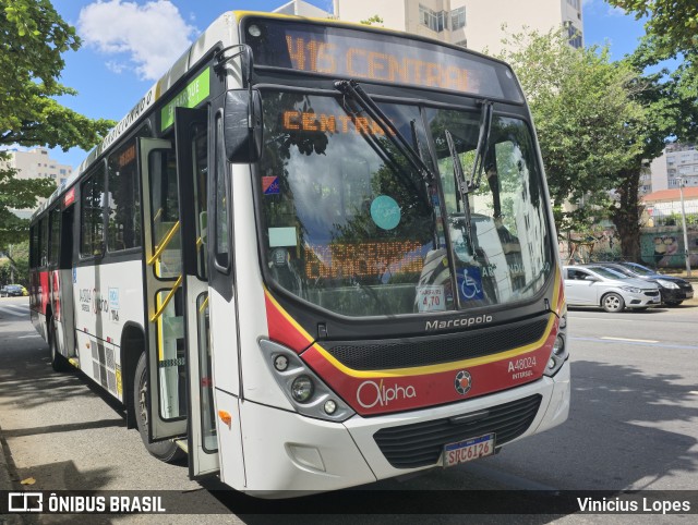 Auto Viação Alpha A48024 na cidade de Rio de Janeiro, Rio de Janeiro, Brasil, por Vinicius Lopes. Número da foto: #12944268.