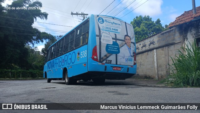 FAOL - Friburgo Auto Ônibus 538 na cidade de Nova Friburgo, Rio de Janeiro, Brasil, por Marcus Vinicius Lemmeck Guimarães Folly. Número da foto: #12942469.