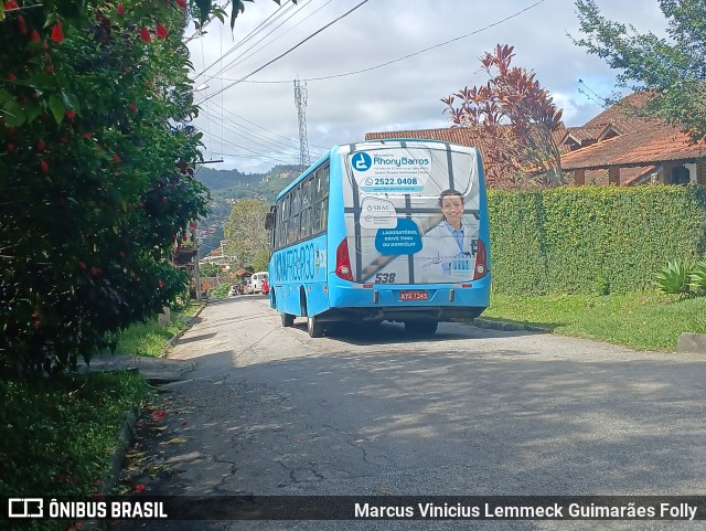 FAOL - Friburgo Auto Ônibus 538 na cidade de Nova Friburgo, Rio de Janeiro, Brasil, por Marcus Vinicius Lemmeck Guimarães Folly. Número da foto: #12942472.