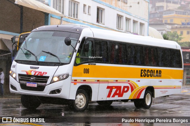 TAP Turismo e Fretamento 006 na cidade de Barra do Piraí, Rio de Janeiro, Brasil, por Paulo Henrique Pereira Borges. Número da foto: #12943686.