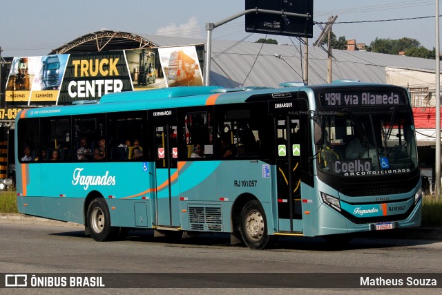 Auto Ônibus Fagundes RJ 101.057 na cidade de São Gonçalo, Rio de Janeiro, Brasil, por Matheus Souza. Número da foto: #12947679.