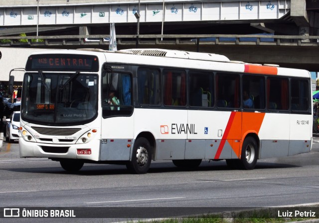 Evanil Transportes e Turismo RJ 132.148 na cidade de Rio de Janeiro, Rio de Janeiro, Brasil, por Luiz Petriz. Número da foto: #12946035.