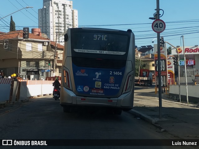 Sambaíba Transportes Urbanos 2 1404 na cidade de São Paulo, São Paulo, Brasil, por Luis Nunez. Número da foto: #12946601.
